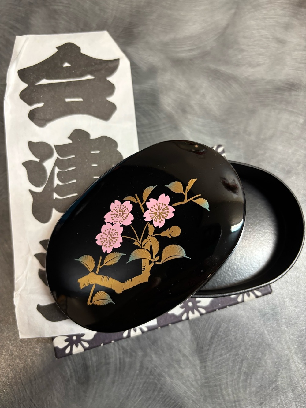Black Floral Cherry Blossom Phone Case - Pink Flower Accent